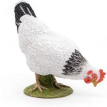 Figurine Poule Blanche Picorant - Papo