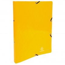 Classeur À Élastiques 2 Anneaux 15mm Iderama - A4 - Jaune - X 20 - Exacompta