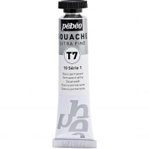 Tube 20ml Peinture Gouache T7 Extra Fine Blanc Permanent Pébéo - Pébéo