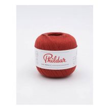 Cotons À Crocheter Phil Perle 5 - Phildar Acajou Rouge