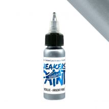 Peinture Textile & Cuir Sneakarts - Argent Foncé 30ml - Effet Métallisé - Sneakarts