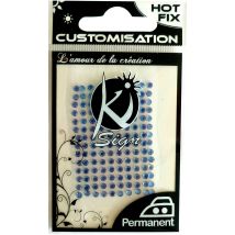 Strass Thermocollant Tissu Ø 6mm Bleu 35 Pièces - Ki Sign