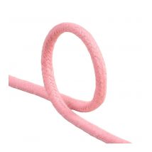 Bobine 25m Cordon Tressé 6mm Rose Clair - My mercerie