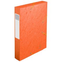 Boite De Classement Cartobox Dos 60mm Carte Lustrée - A4 - Orange - X 10 - Exacompta