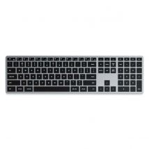 Satechi Clavier Slim X3 Bluetooth Usb-c Qwerty Rétroéclairé Avec Pavé Numérique Gris
