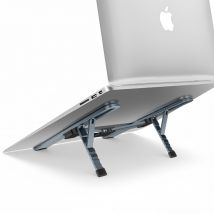 Forcell Support Bureau Pour Macbook / Pc Portable Modèle F-grip Fold Stand H Pro Pliable Gris