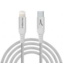 Câble Usb-c Vers Lightning Certifié Mfi Charge Synchronisation Akashi 1m Blanc