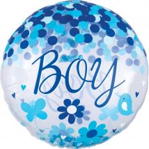 Ballon Géant Confetti Oh Baby Boy ! - Amscan