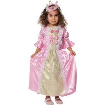 Déguisement Princesse Satin Rose Et Or Taille 140 - Wilbers