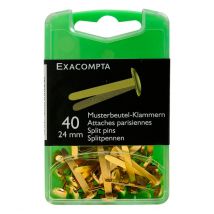 Boîte De 40 Attaches Parisiennes 24mm - Exacompta