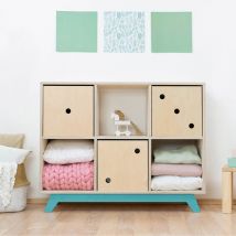 Meuble De Rangement Nabosky Turquoise 2x3 - Benlemi