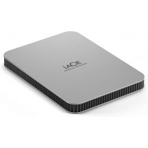 Disque Dur Externe Portable 5to Lacie - Moon Silver, Usb-c 3.2, Pour Pc Et Mac, En Matériaux Recyclés, Avec Abonnement À Toutes Les Applications Adobe