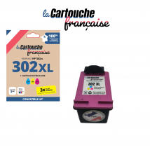 Cartouche Compatible Hp 302xl Couleurs - La Cartouche Française - HPI