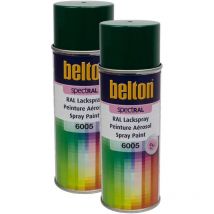 2 Bombes De Peinture Belton Spectral Ral6005 Vert Mousse 400ml