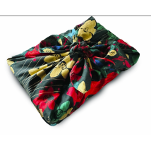 Carédeau Papier Cadeau Réutilisable En Satin De Coton 100% - Taille L
