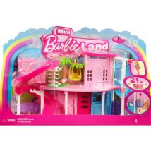 Coffret Mini Barbieland : La Maison De Poupée + 1 Figurine + Accessoires - Barbie - Mattel Hyf45 - Barbie