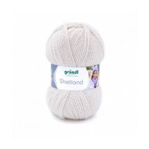 Pelote De Laine À Tricoter Shetland - 100gr - Grundl 04 Ecru - Gründl