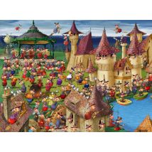 Puzzle 2000 Pièces - François Ruyer - Célébrations De Sorcières Au Château - Grafika