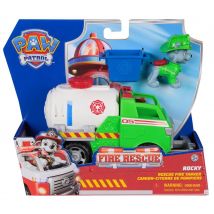 Paw Patrol Fire Rescue - Rocky Avec Camion-citerne - Spin Master