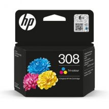 Cartouche D'Encre Hp 308 Authentique Tricolore (7fp20ue) Pour Hp Envy 6110, 6120, 6130, 6520, 6530