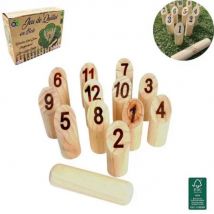Jeu De Quilles Nordiques En Bois Compact Pour Enfants Et Adultes Jeu D'Adresse Et De Précision Idéal En Extérieur - Dès 6 Ans - B&G International