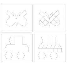 Mosaiques Lot De 24 Fiches Modèles Auto-correctives - Oz International