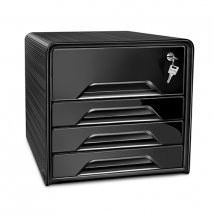 Bloc De Classement 4 Tiroirs Smoove Secure Noir - Cep - Cep