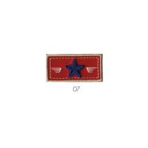 Ecussons Thermocollant Performance Rectangle 5,7 X 2,9 Cm - Mediac Rouge