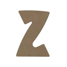 Lettre Majuscule Z En Bois Mdf À Décorer - 15 Cm - Gomille