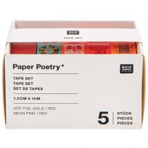 Set De Tape - Noeud Et Pixels 5 Pieces - Rico Design