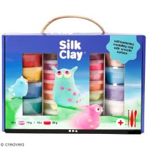 Kit Modelage Pâte Silk Clay - 31 Pcs - CC Hobby