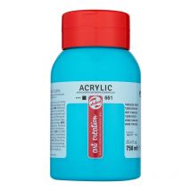 Peinture Acrylique - Vert Turquoise - 661 - Pot De 750 Ml - Talens Art Creation