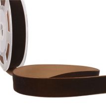 Bobine 10m Velours Haute Densité Marron Foncé - My mercerie