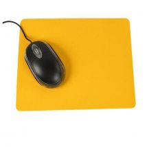 Tapis De Souris Antidérapant Jaune Ultra Fin Lavable Pour Ordinateur Bureau Jaune Yonis - Yonis