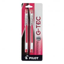 Stylo Gel G-1 Point Fine 0,5mm Tracé 0,3mm Rouge - Pilot