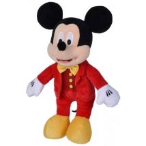 Peluche Mickey La Souris Costume Rouge 33 Cm - Doudou Disney - Nicotoy - Nicotoy