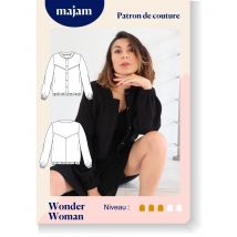 Patron Bombers - Wonder Woman- Taille 34 À 48 - Majam