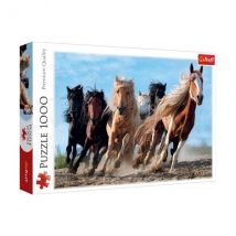 Trefl - 10446 - Puzzle ''Les Chevaux Au Galop'' 1000 Pièces -