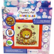 Crystal Art Kit Broderie Diamant Kids 16x16cm Lion - Crystal Art