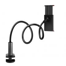 Avizar Support Bureau Pour Smartphone Et Tablette Rotatif Bras Flexible Noir