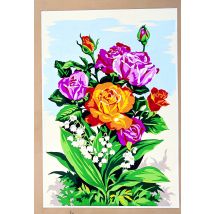 Canevas Antique Les Roses 30x40cm - SEG