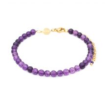 Bracelet Serena En Pierres Améthyste - Sloya