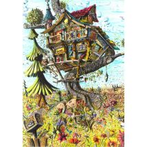Puzzle 1000 Pièces - La Cabane Perchée - Grafika