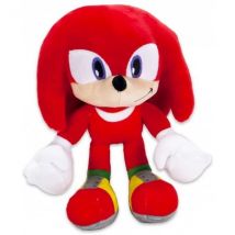 Peluche Sonic Knuckles Hérisson Rouge 29 Cm - Amis De Sonic - Peluche Licence