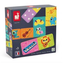 Dominos Instruments De Musique - Janod - Jaune - Jura Toys