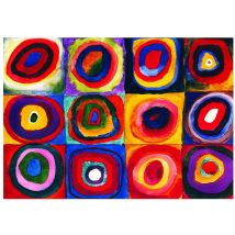 Puzzle 1000 Pièces - Kandinsky : Etude De Couleurs De Carrés - Eurographics