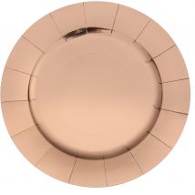 10 Sous Assiettes Brillante Rose Gold - Santex