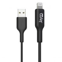 Jaym Câble De Charge Et Synchronisation De Donnée Usb Vers Lightning Mfi 2,4a 1m Noir