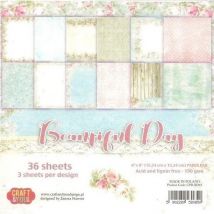 36 Papiers Imprimés Scrapbooking 15 X 15 Cm Craft & You Beautiful Day - Craft and you design