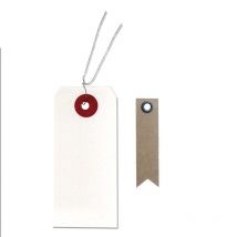 40 Étiquettes Blanches + 20 Étiquettes Kraft Fanion - Youdoit
